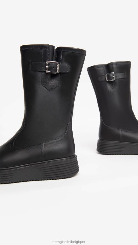 chaussure être NeroGiardini fille art. bottes en cuir i332821f noir F2F08N484