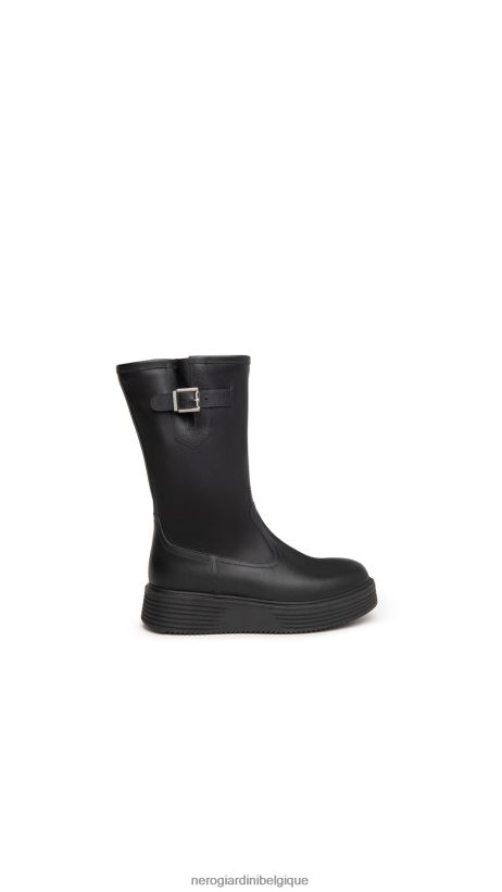 chaussure être NeroGiardini fille art. bottes en cuir i332821f noir F2F08N484