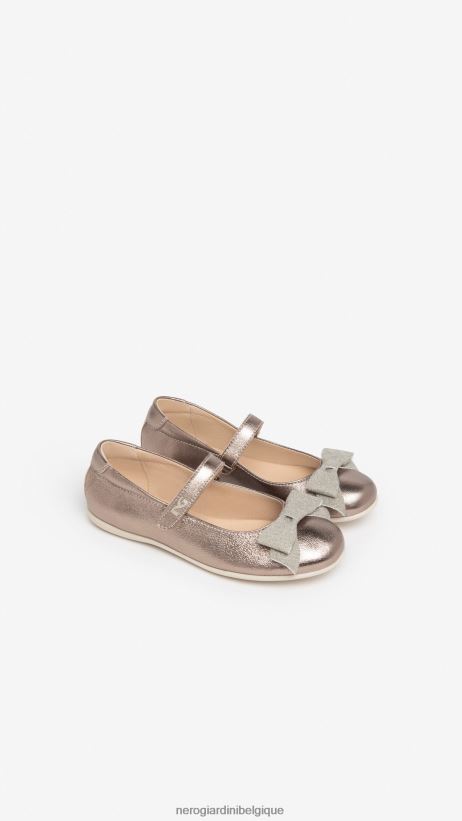 chaussure être NeroGiardini fille art. i332741f ballerines en cuir Leo F2F08N473