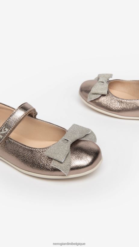 chaussure être NeroGiardini fille art. i332741f ballerines en cuir Leo F2F08N473