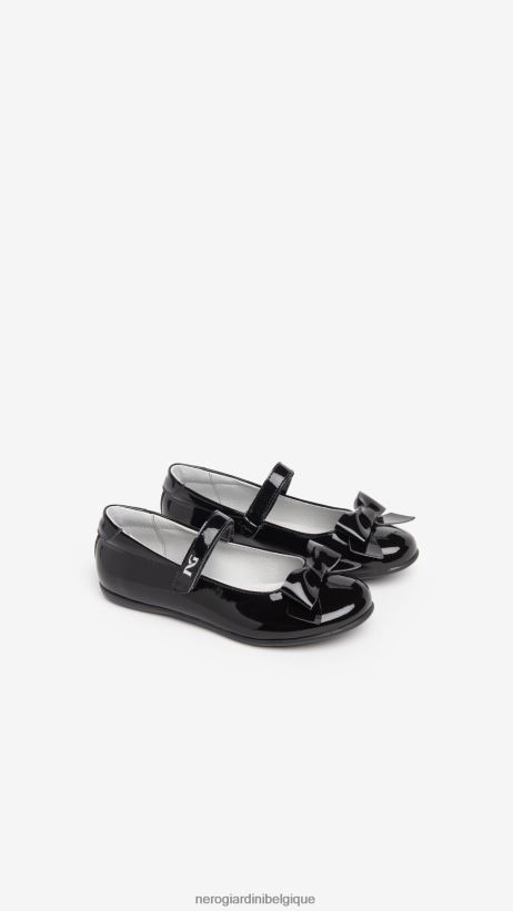 chaussure être NeroGiardini fille art. i332742f ballerines en tissu technique noir F2F08N457