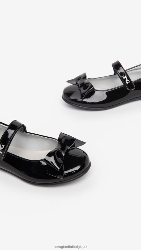 chaussure être NeroGiardini fille art. i332742f ballerines en tissu technique noir F2F08N457