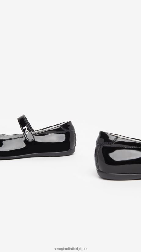 chaussure être NeroGiardini fille art. i332742f ballerines en tissu technique noir F2F08N457