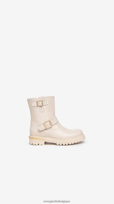 chaussure être NeroGiardini fille art. i332792f bottines en cuir beige F2F08N489