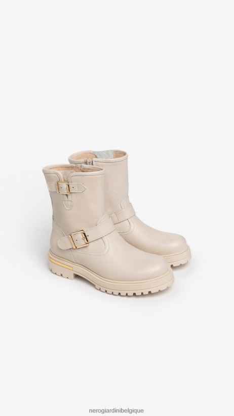 chaussure être NeroGiardini fille art. i332792f bottines en cuir beige F2F08N489
