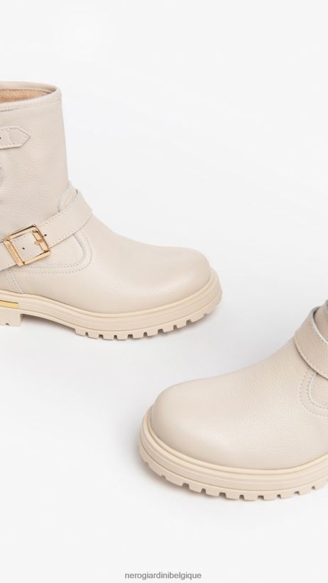 chaussure être NeroGiardini fille art. i332792f bottines en cuir beige F2F08N489