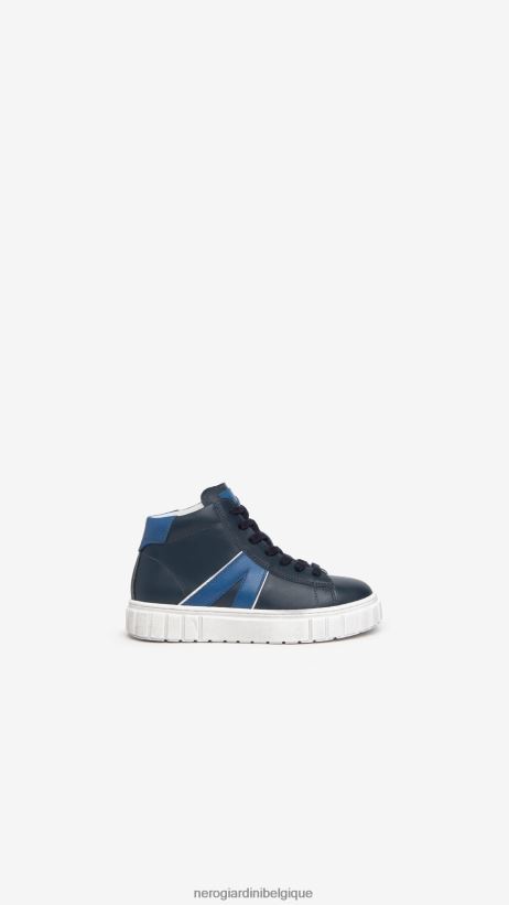 chaussure être NeroGiardini garçon art. baskets en cuir i334511m incantant F2F08N445