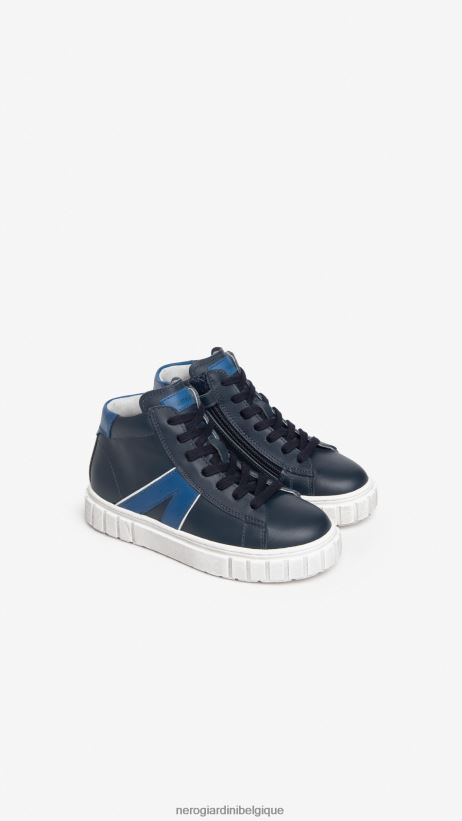 chaussure être NeroGiardini garçon art. baskets en cuir i334511m incantant F2F08N445