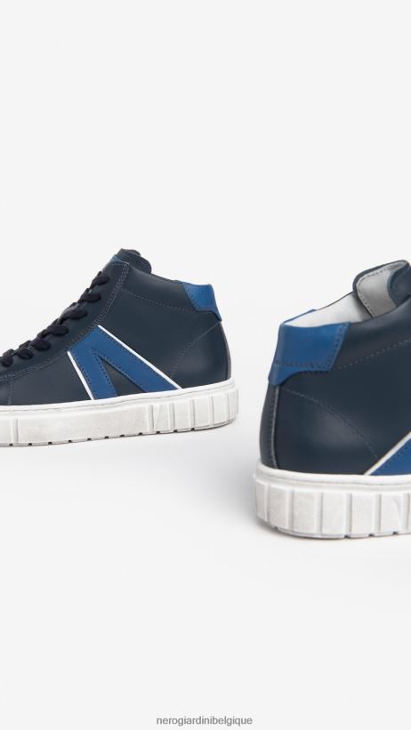 chaussure être NeroGiardini garçon art. baskets en cuir i334511m incantant F2F08N445