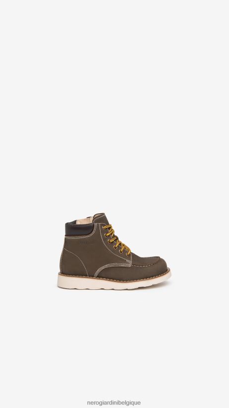 chaussure être NeroGiardini garçon art. i334570m bottines en cuir bosco F2F08N456
