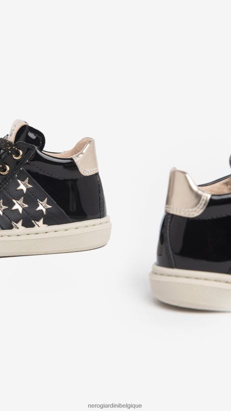 chaussure être NeroGiardini fille art. i322533f baskets junior en tissu technique noir F2F08N404