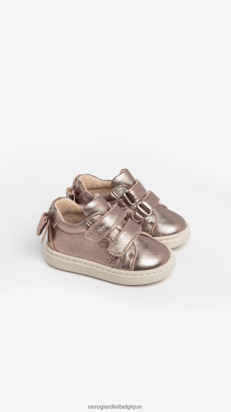 chaussure être NeroGiardini fille art. i322536f baskets en cuir junior Leo F2F08N401