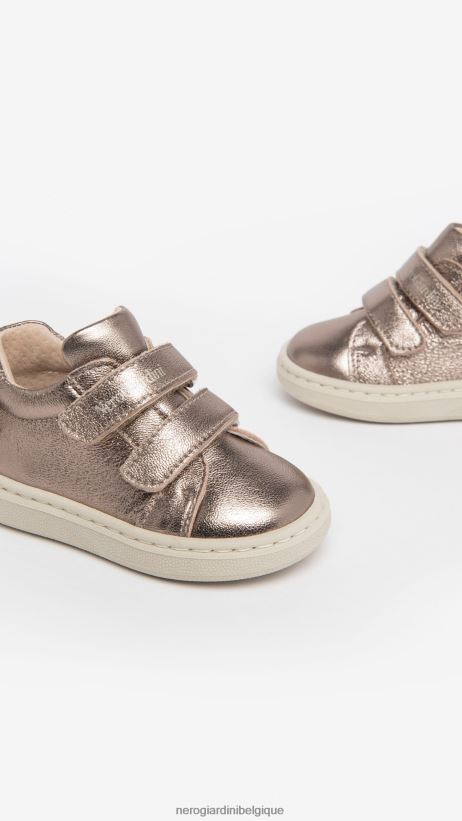 chaussure être NeroGiardini fille art. i322536f baskets en cuir junior Leo F2F08N401