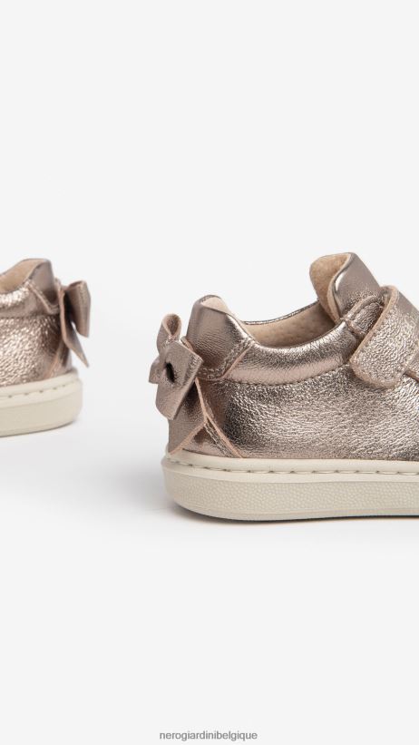 chaussure être NeroGiardini fille art. i322536f baskets en cuir junior Leo F2F08N401