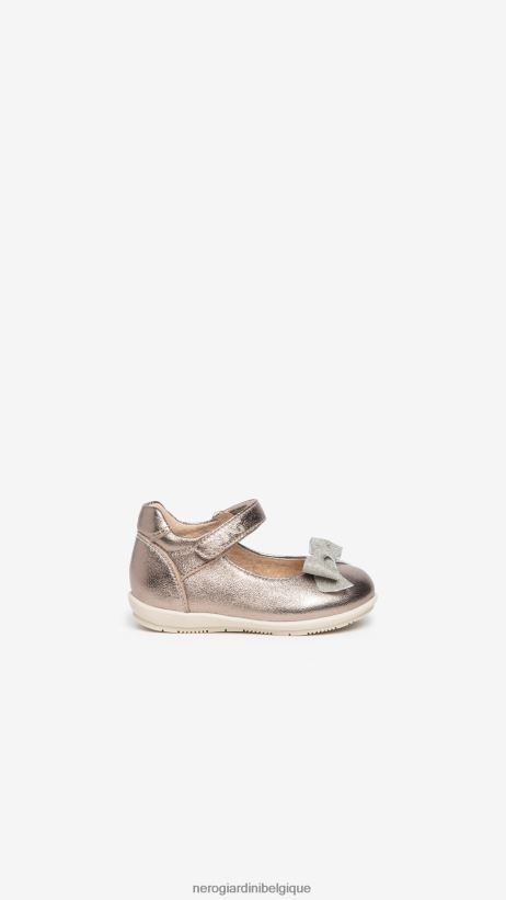chaussure être NeroGiardini fille art. i322541f ballerines junior en cuir Leo F2F08N419