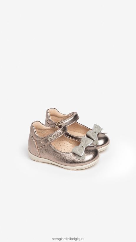 chaussure être NeroGiardini fille art. i322541f ballerines junior en cuir Leo F2F08N419