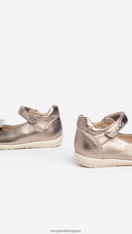 chaussure être NeroGiardini fille art. i322541f ballerines junior en cuir Leo F2F08N419