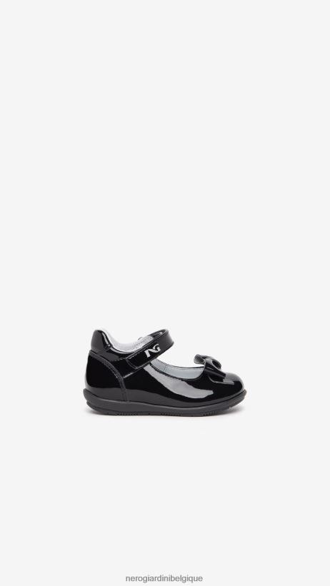 chaussure être NeroGiardini fille art. i322542f ballerines junior en tissu technique noir F2F08N418