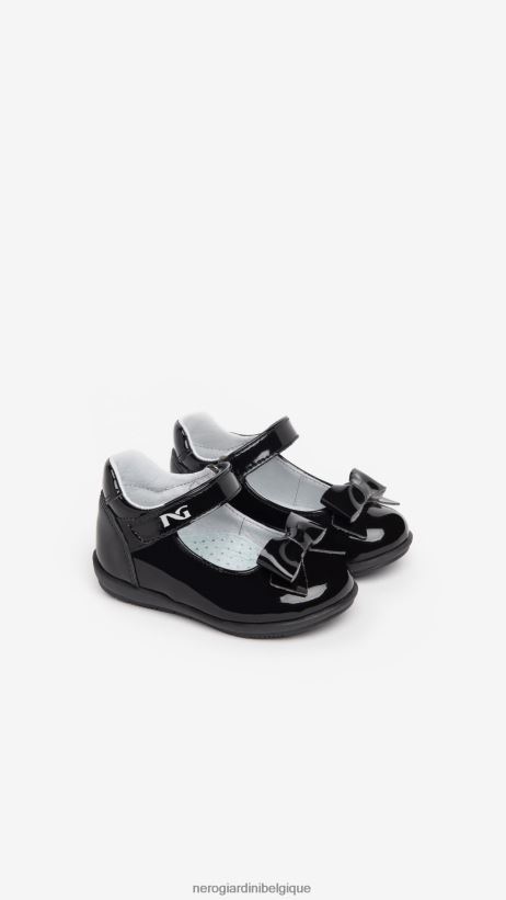 chaussure être NeroGiardini fille art. i322542f ballerines junior en tissu technique noir F2F08N418