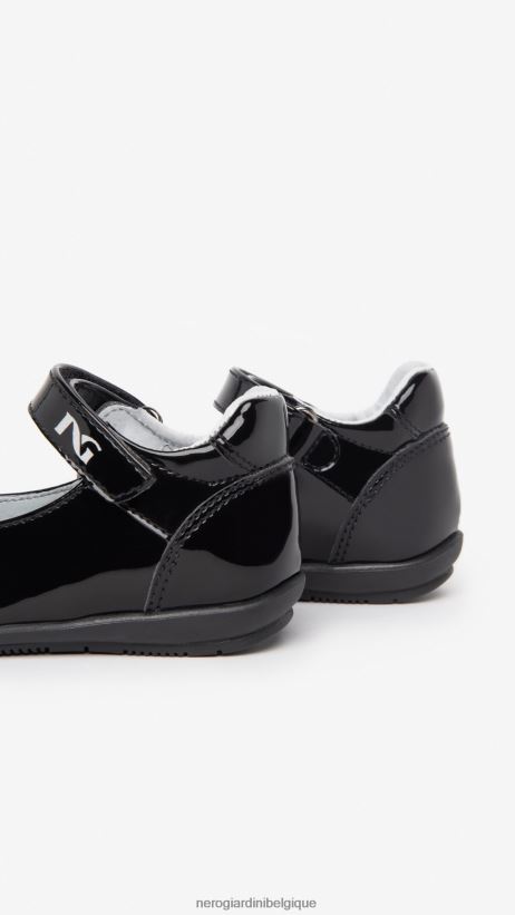 chaussure être NeroGiardini fille art. i322542f ballerines junior en tissu technique noir F2F08N418