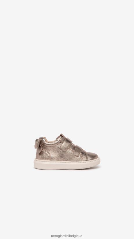 chaussure être NeroGiardini fille art. i327536f baskets en cuir junior Leo F2F08N411