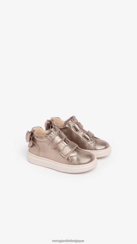 chaussure être NeroGiardini fille art. i327536f baskets en cuir junior Leo F2F08N411