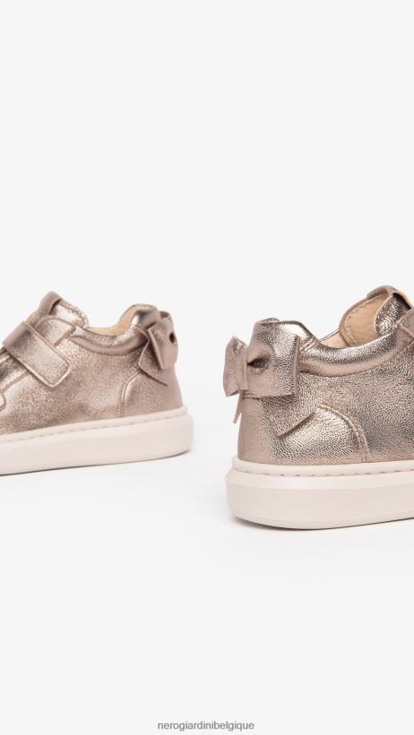 chaussure être NeroGiardini fille art. i327536f baskets en cuir junior Leo F2F08N411