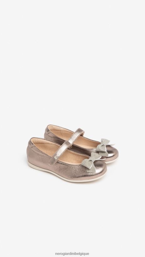 chaussure être NeroGiardini fille art. i327541f ballerines junior en cuir Leo F2F08N423