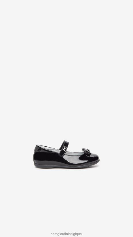 chaussure être NeroGiardini fille art. i327542f ballerines junior en tissu technique noir F2F08N422