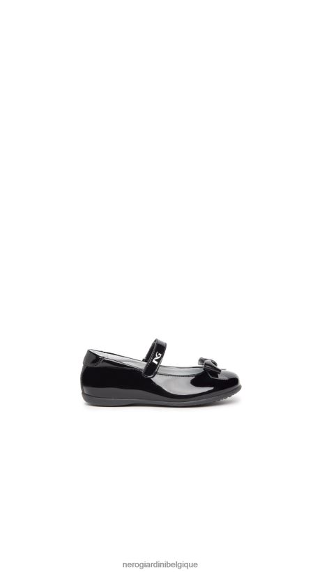 chaussure être NeroGiardini fille art. i327542f ballerines junior en tissu technique noir F2F08N422