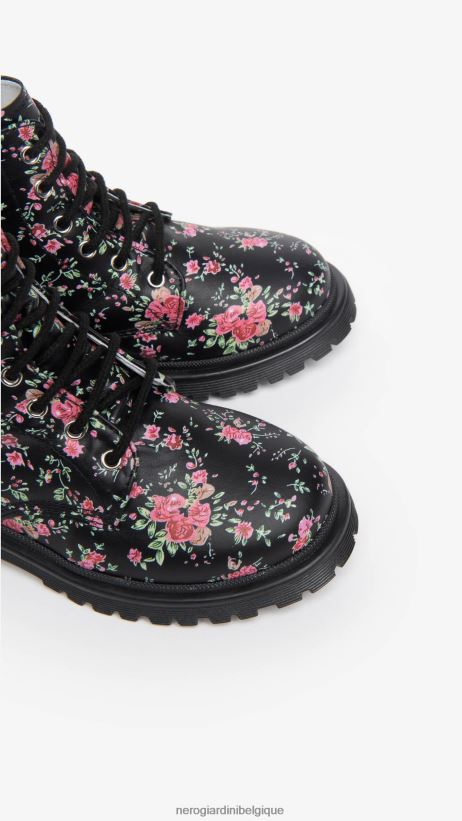 chaussure être NeroGiardini fille art. i327553f bottes de combat junior en tissu technique noir F2F08N435