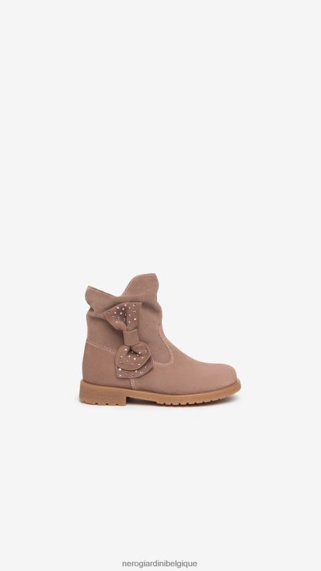 chaussure être NeroGiardini fille art. i327581f bottines en cuir junior cipria F2F08N441