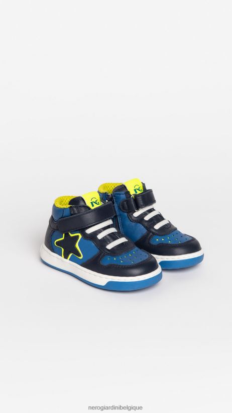chaussure être NeroGiardini garçon art. baskets i325000m junior en cuir incantant F2F08N381