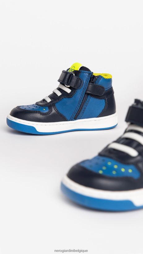 chaussure être NeroGiardini garçon art. baskets i325000m junior en cuir incantant F2F08N381