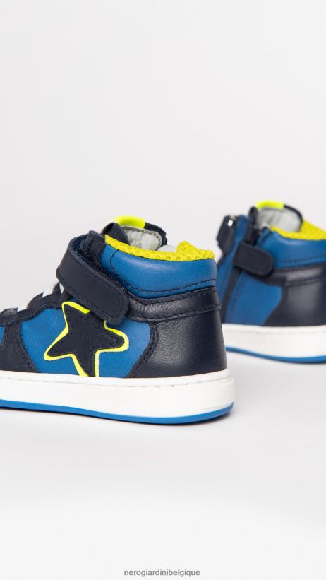 chaussure être NeroGiardini garçon art. baskets i325000m junior en cuir incantant F2F08N381