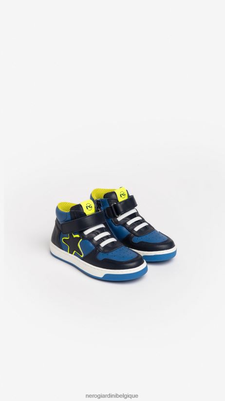 chaussure être NeroGiardini garçon art. baskets i329000m junior en cuir incantant F2F08N387