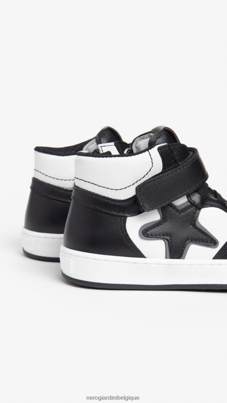 chaussure être NeroGiardini garçon art. baskets i329001m junior en cuir noir F2F08N386