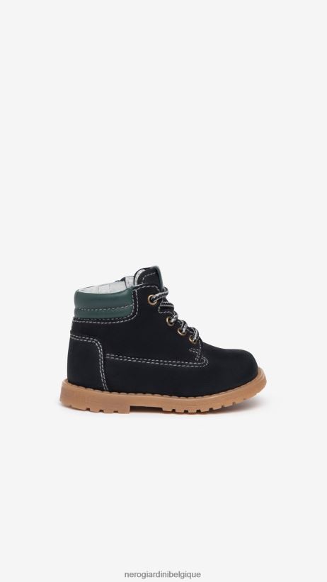 chaussure être NeroGiardini garçon art. i325030m bottines en cuir junior marine F2F08N390