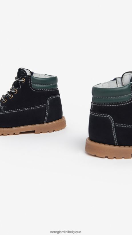 chaussure être NeroGiardini garçon art. i325030m bottines en cuir junior marine F2F08N390