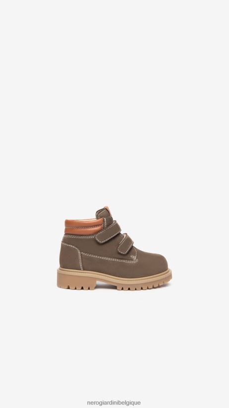 chaussure être NeroGiardini garçon art. i329031m bottines junior en cuir bosco F2F08N394
