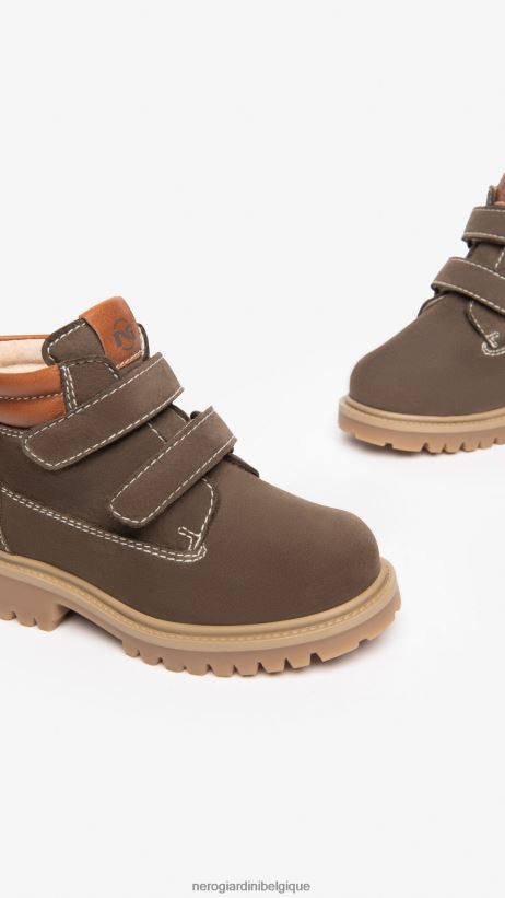 chaussure être NeroGiardini garçon art. i329031m bottines junior en cuir bosco F2F08N394