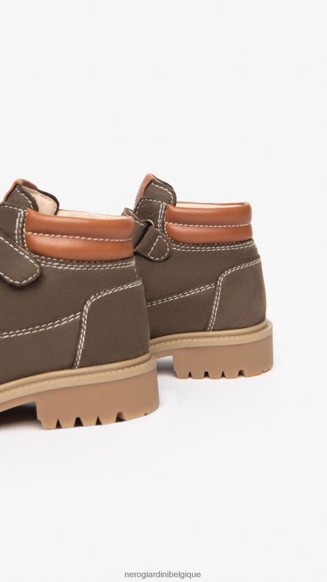chaussure être NeroGiardini garçon art. i329031m bottines junior en cuir bosco F2F08N394
