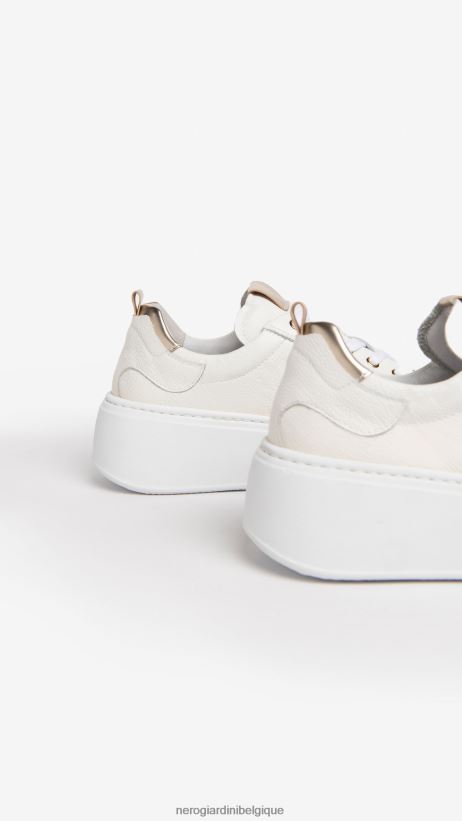 chaussure être NeroGiardini femmes art. baskets en cuir e306541d blanc F2F08N28
