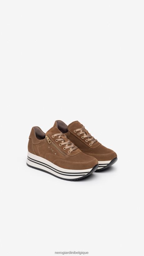chaussure être NeroGiardini femmes art. i308382d baskets en daim malto F2F08N15
