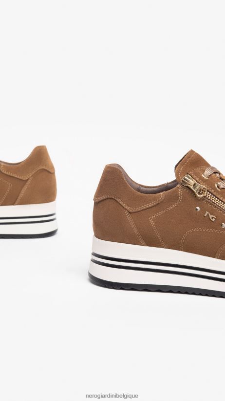 chaussure être NeroGiardini femmes art. i308382d baskets en daim malto F2F08N15