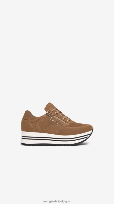 chaussure être NeroGiardini femmes art. i308385d baskets en daim malto F2F08N40