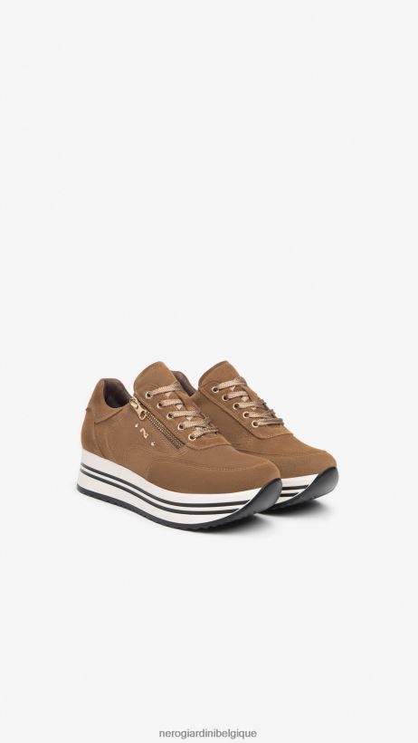 chaussure être NeroGiardini femmes art. i308385d baskets en daim malto F2F08N40