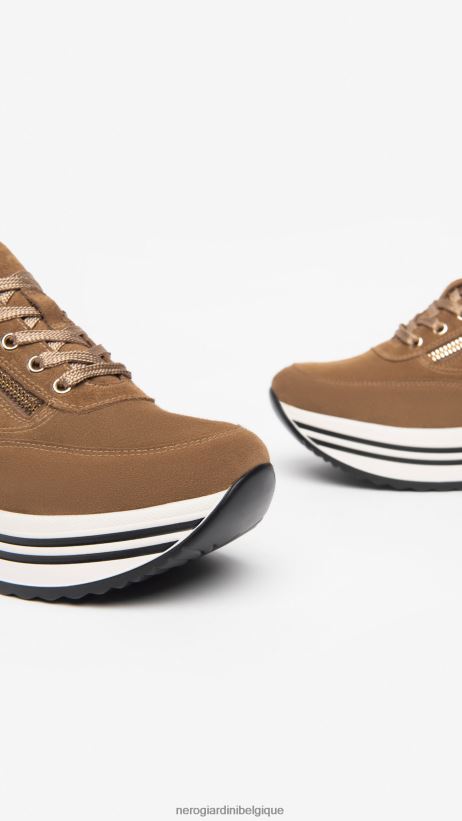chaussure être NeroGiardini femmes art. i308385d baskets en daim malto F2F08N40