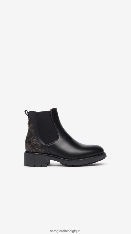 chaussure être NeroGiardini femmes art. bottines chelsea en cuir i309000d noir F2F08N220