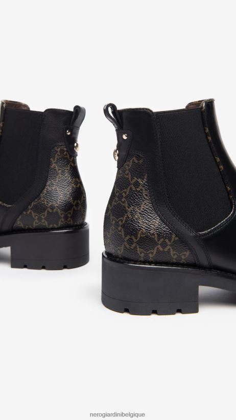 chaussure être NeroGiardini femmes art. bottines chelsea en cuir i309000d noir F2F08N220